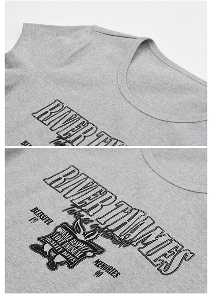 Short Printed Cotton T-Shirt