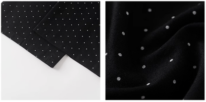 High-Waist Polka Dot Wide-Leg Pants