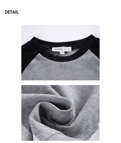 Cropped Raglan Cotton T-Shirt With Charm