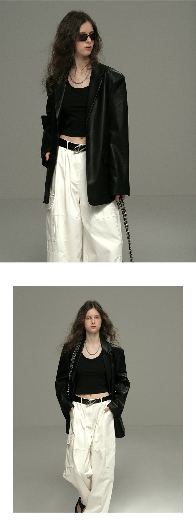 Cotton Wide-Leg Pants With Side Pockets