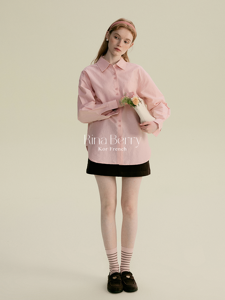 Monotone Paired-Button Shirt