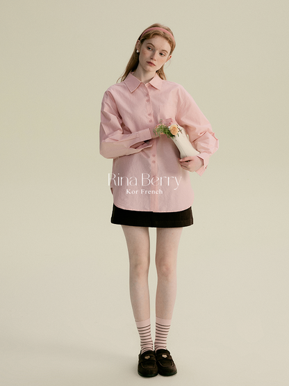 Monotone Paired-Button Shirt