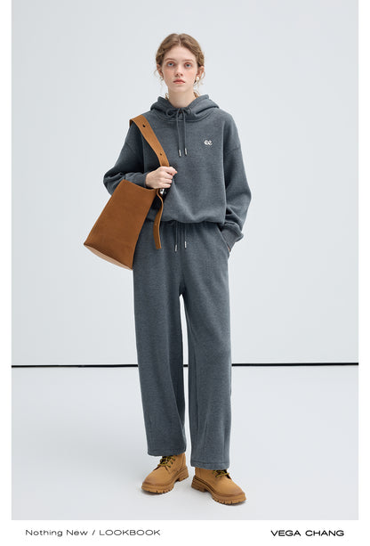 Relaxed Fit Cotton Blend Hoodie And Matching Pants