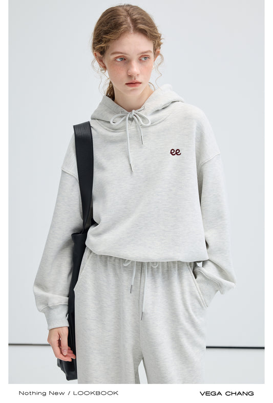 Relaxed Fit Cotton Blend Hoodie And Matching Pants