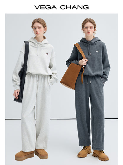 Relaxed Fit Cotton Blend Hoodie And Matching Pants