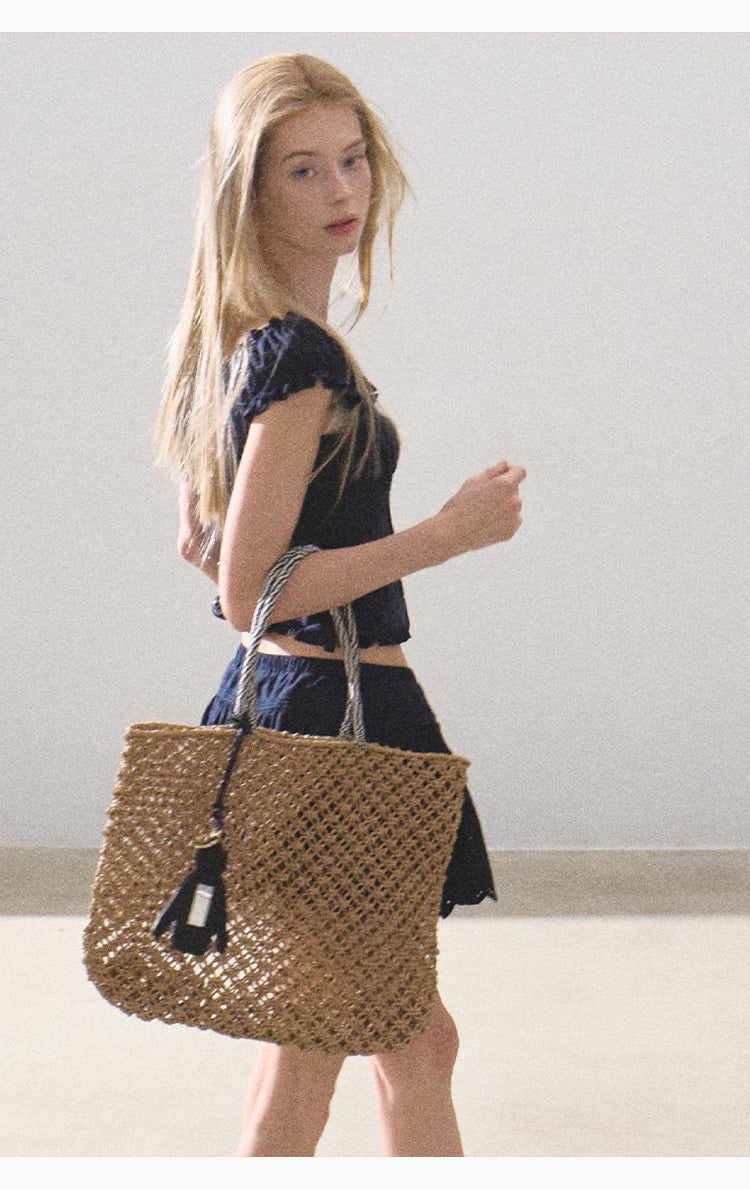 Scallop Edge Embroidered Mini Skirt