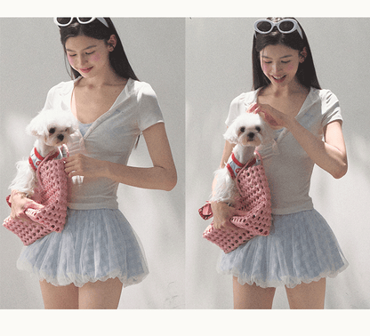 Bubble Hem Mini Skirt In Two Styles