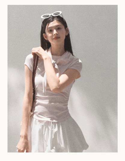 Bubble Hem Mini Skirt In Two Styles