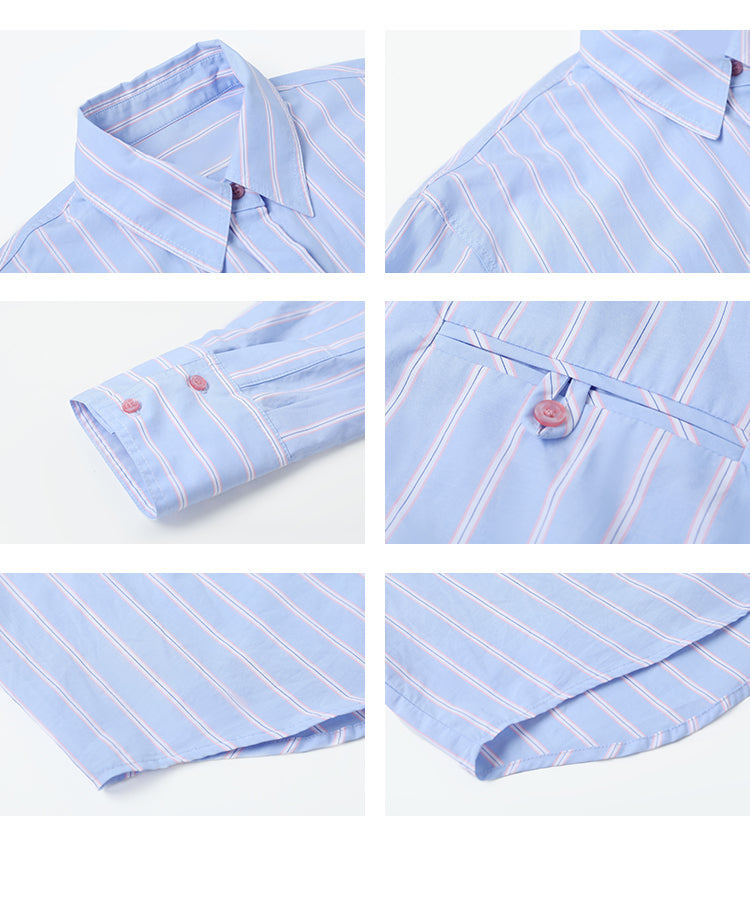 Classic Crisp Striped Cotton Shirt