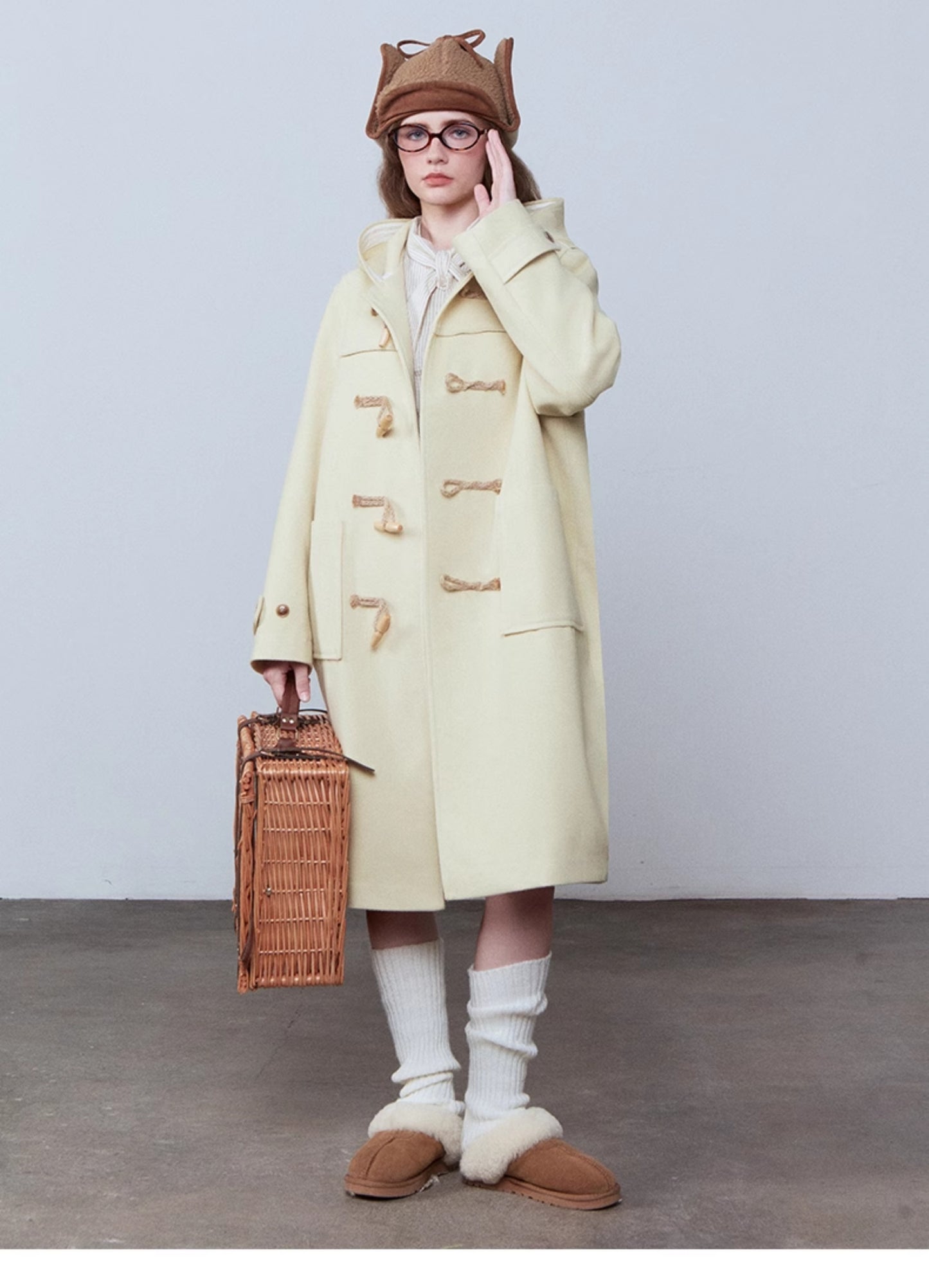 Classic Toggle Hooded Duffle Coat