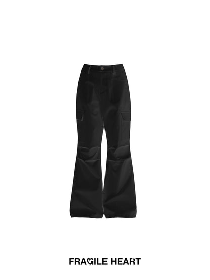 Y2K Cargo Buggy Flared Parachute Pants