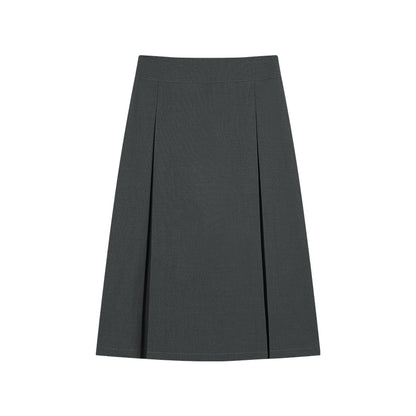 Peter Pan Collar Blouse And Pleated Midi Skirt