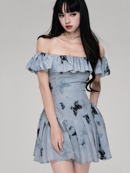 Off Shoulder Butterfly Dress In Short And Long