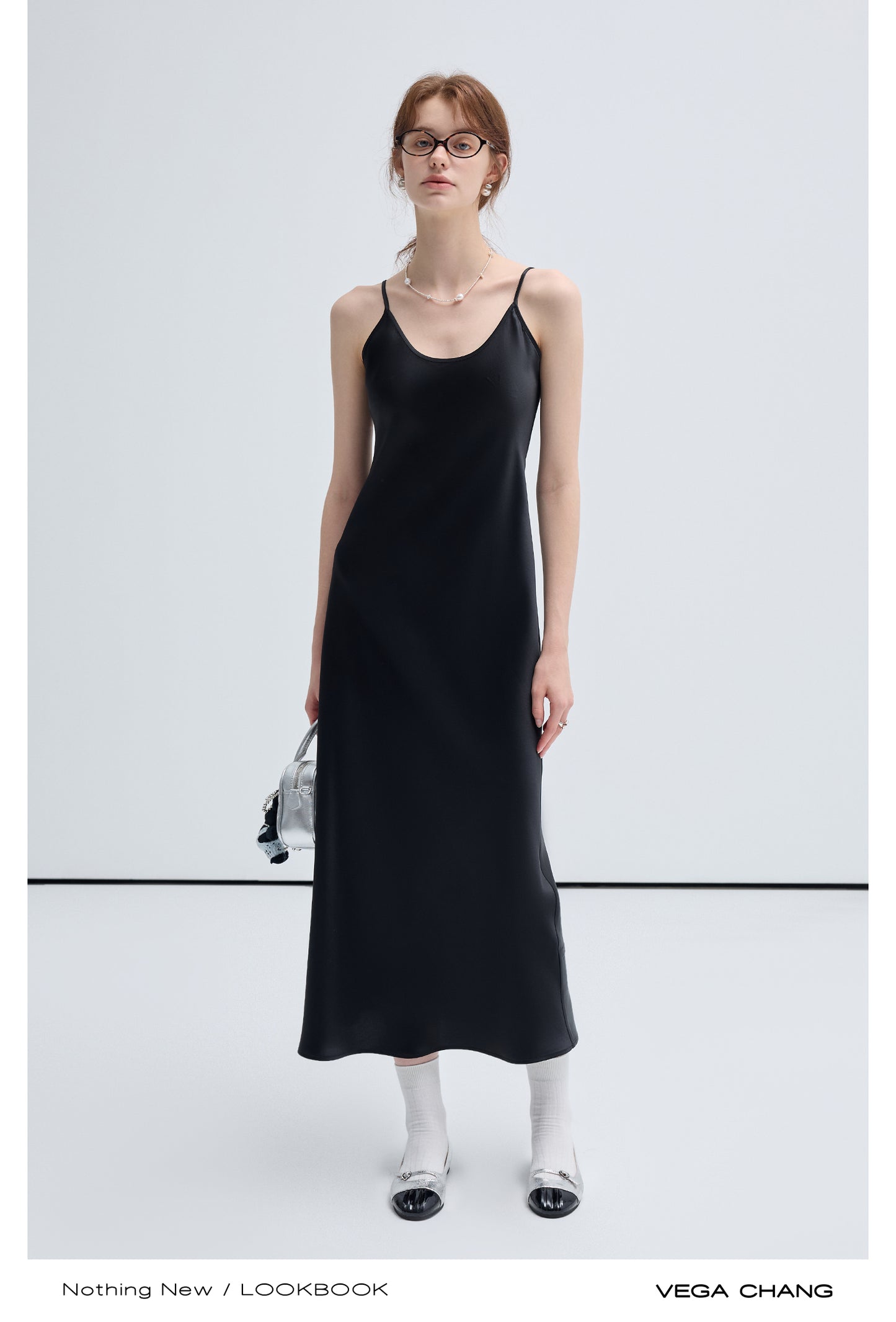 Elegant Flowing Slip Dress With Adjustable Straps