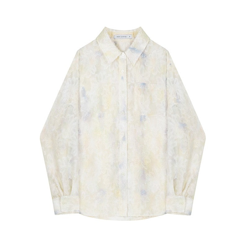 Tactile Textured Jacquard Gradient Shirt