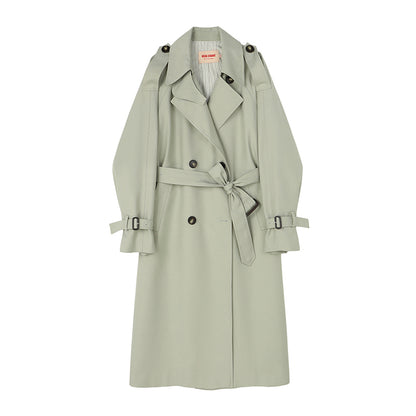 Classic Double-Breast Belted Trench Coat