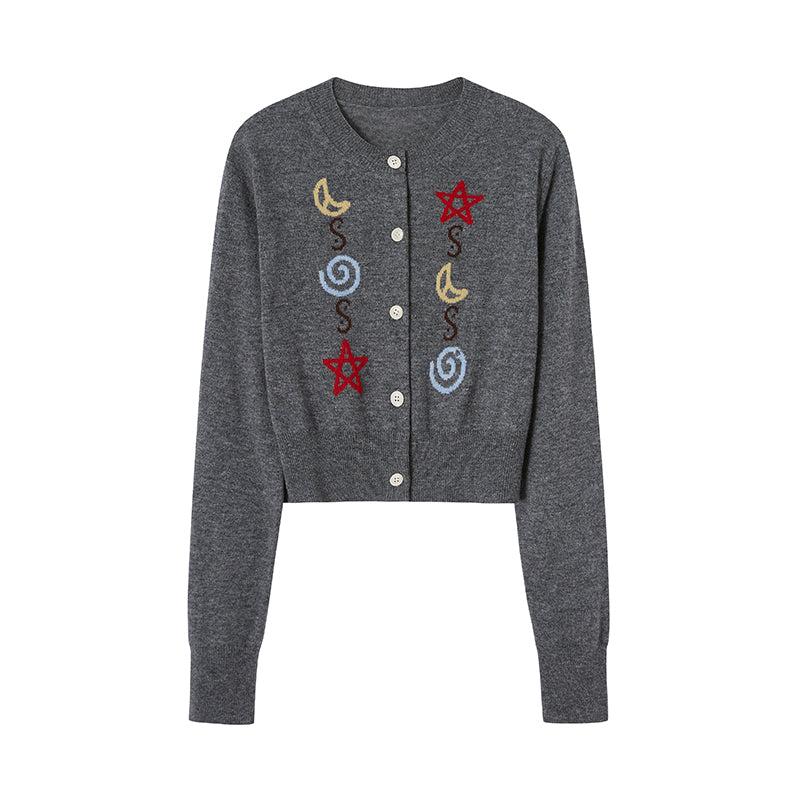 Star & Moon Slim Fit Soft Knit Cardigan