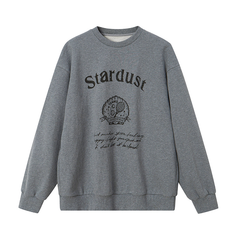 Relaxed Fit Round Neck Printed Sweatshirt