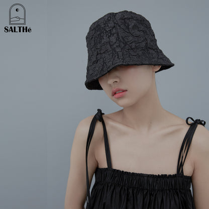 Wrinkle Textured Bucket Hat