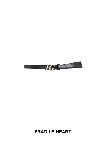 Retro Casual Versatile Logo Belt