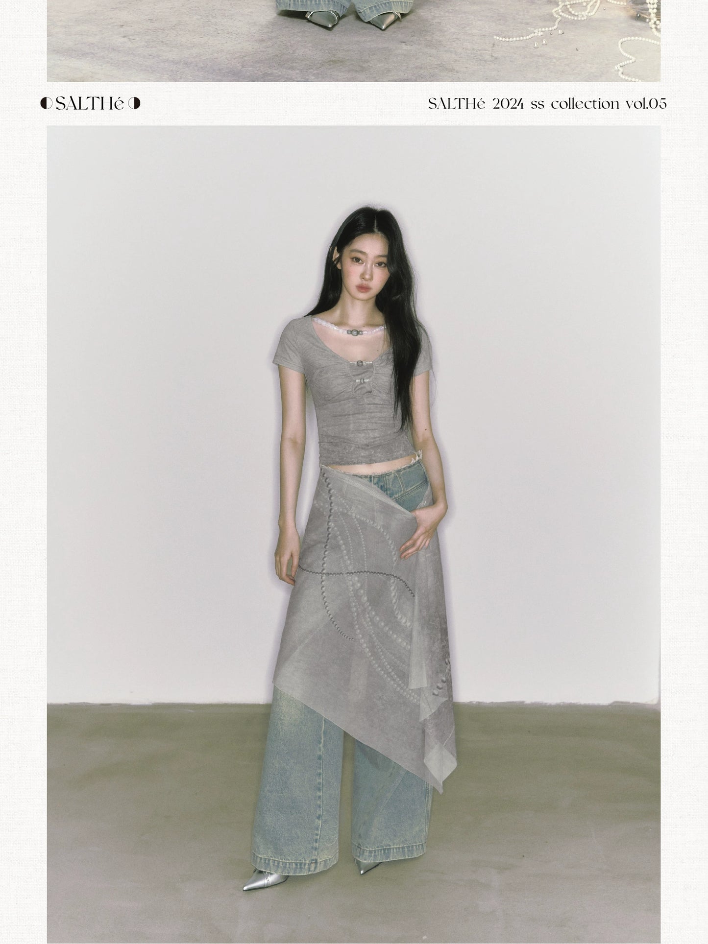 Coordinated Beaded Top, Long Skirt, And Shawl