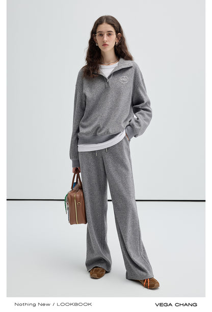 Relaxed Fit Henley Sweatshirt And Matching Pants