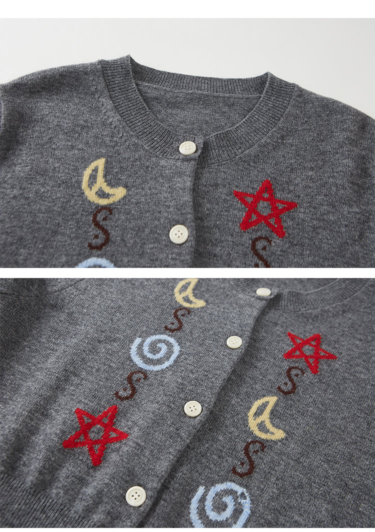 Star & Moon Slim Fit Soft Knit Cardigan