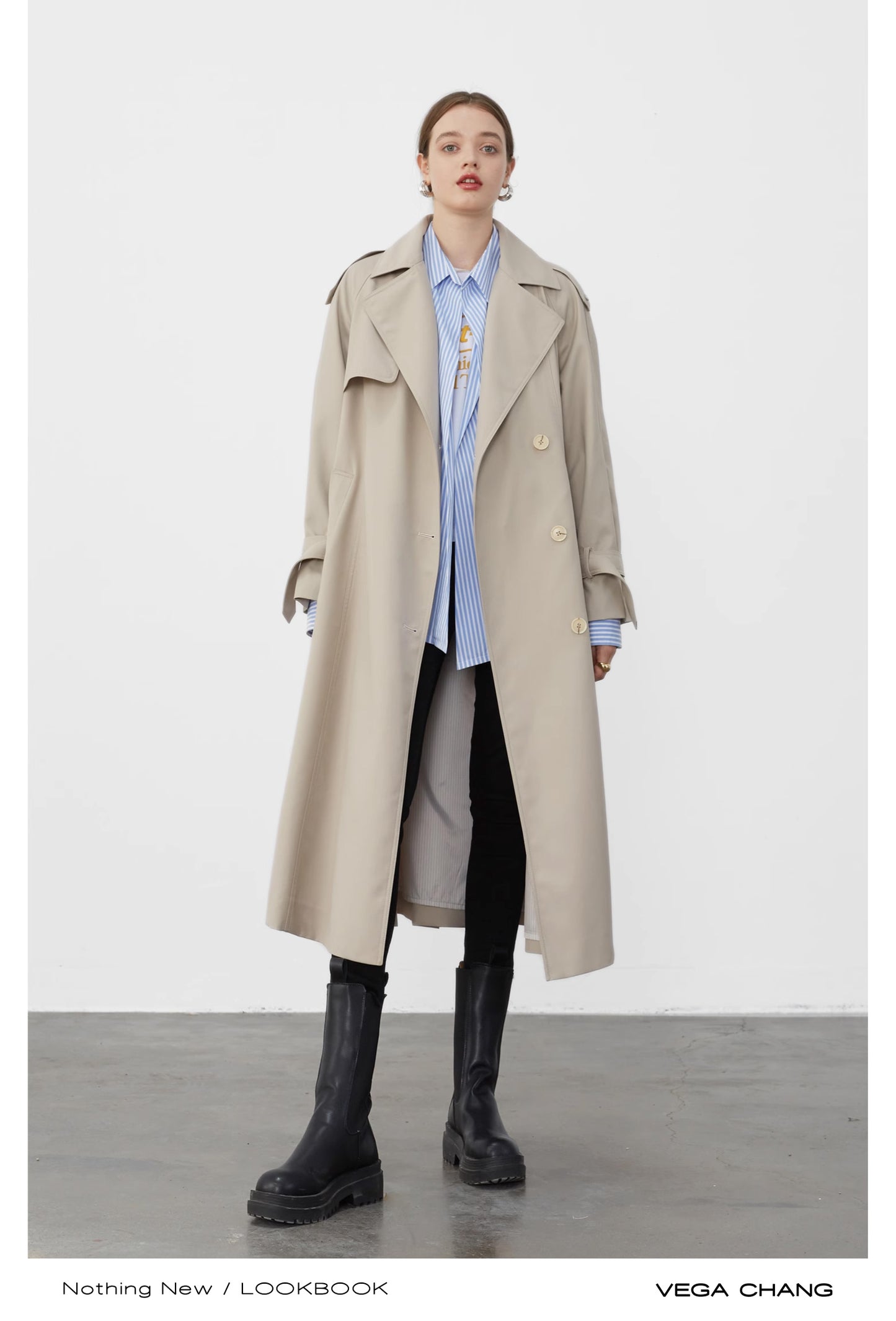 Classic High-Quality Double Breasted Trench Coat