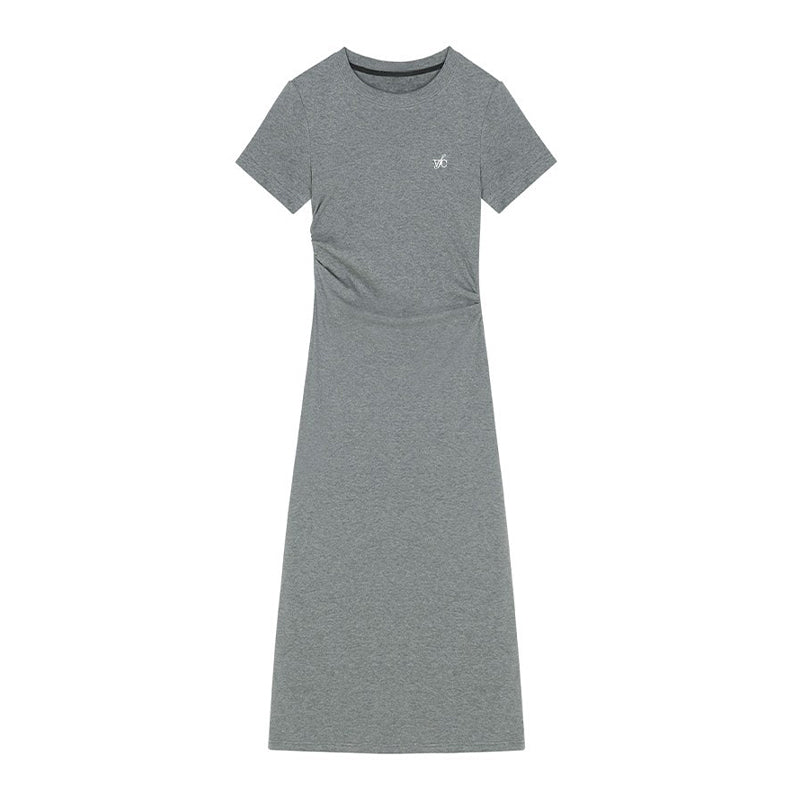 Ruched Waist Slim Fit T-Shirt Dress