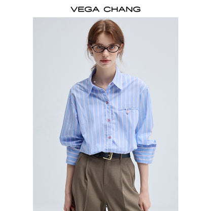 Classic Crisp Striped Cotton Shirt