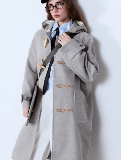 Classic Toggle Hooded Duffle Coat