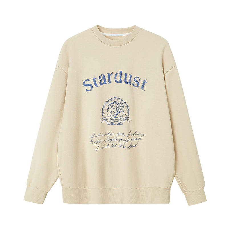 Relaxed Fit Round Neck Printed Sweatshirt