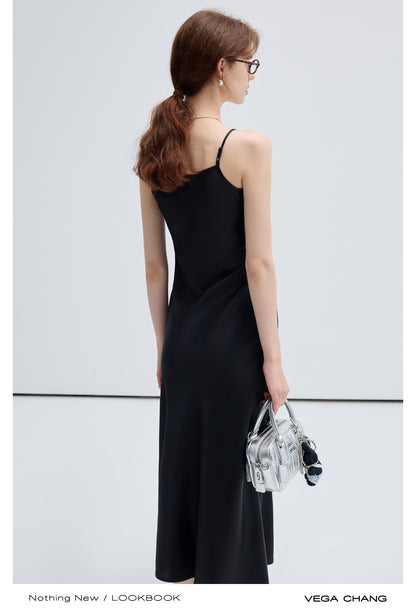 Elegant Flowing Slip Dress With Adjustable Straps