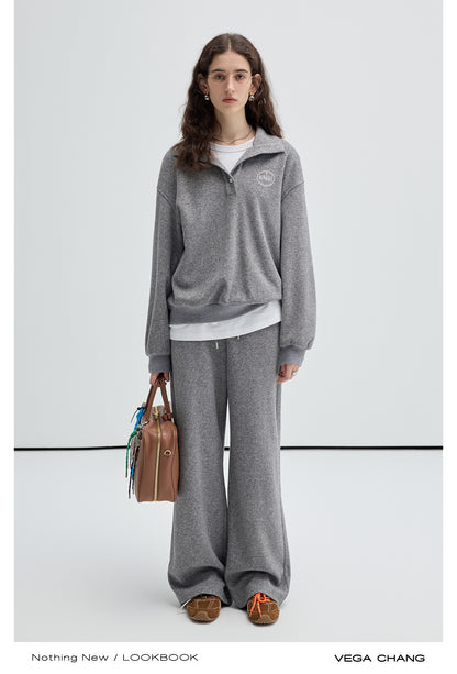 Relaxed Fit Henley Sweatshirt And Matching Pants