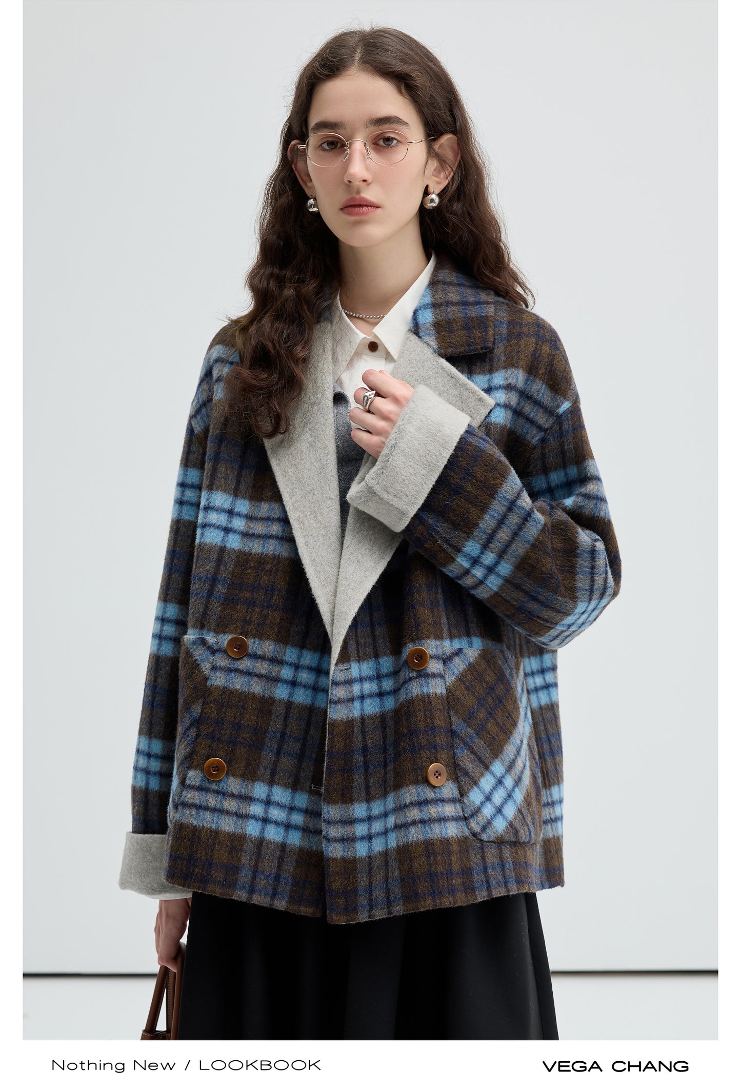 Alpaca Blend Wool Reversible Coat In Two Lengths