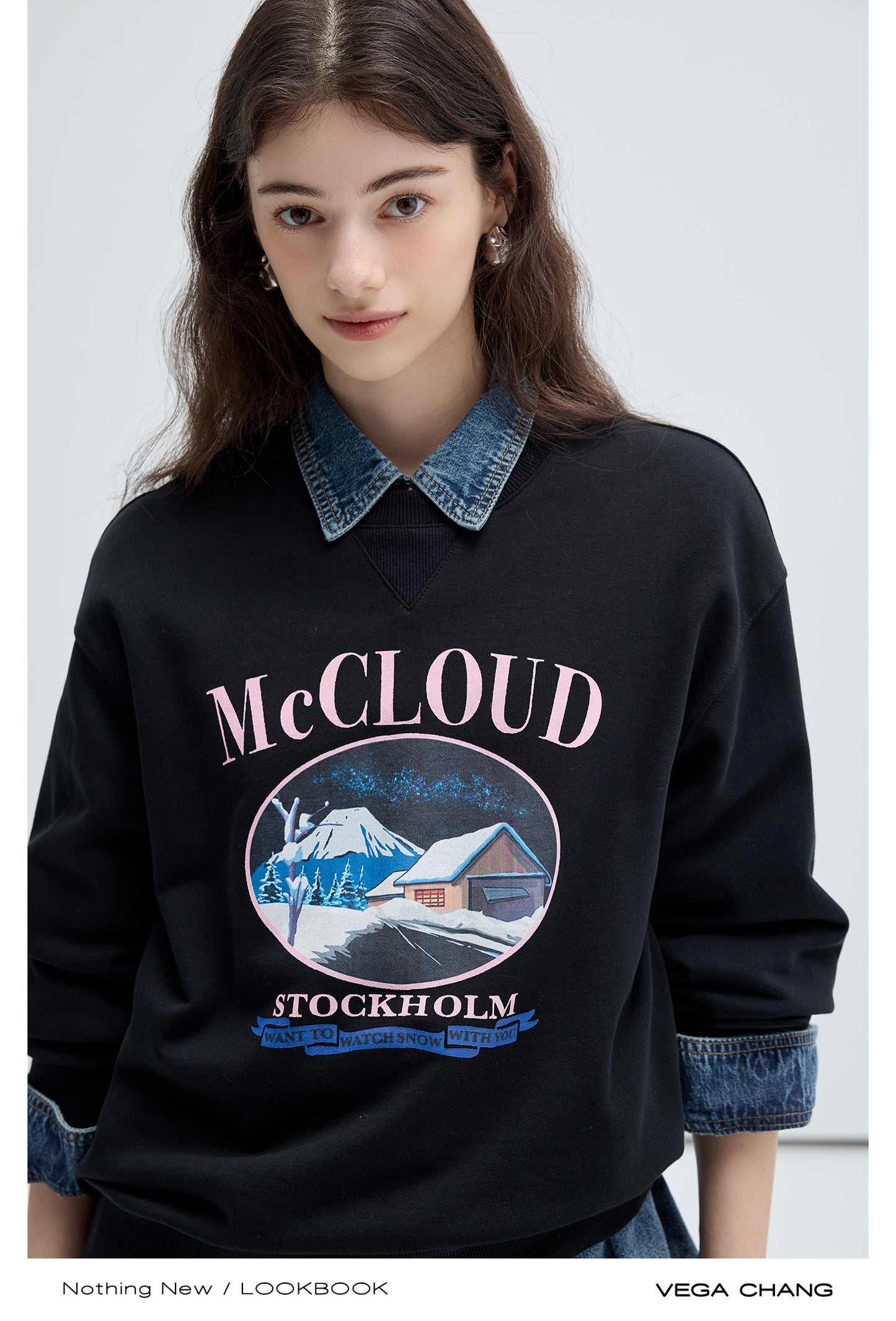 Relaxed Fit Cotton Print Sweatshirt