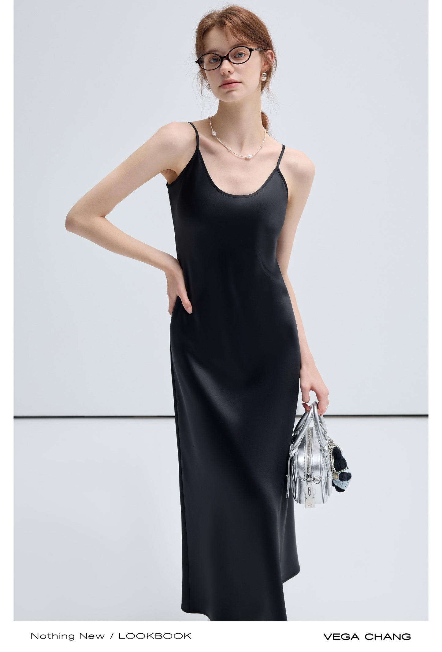 Elegant Flowing Slip Dress With Adjustable Straps