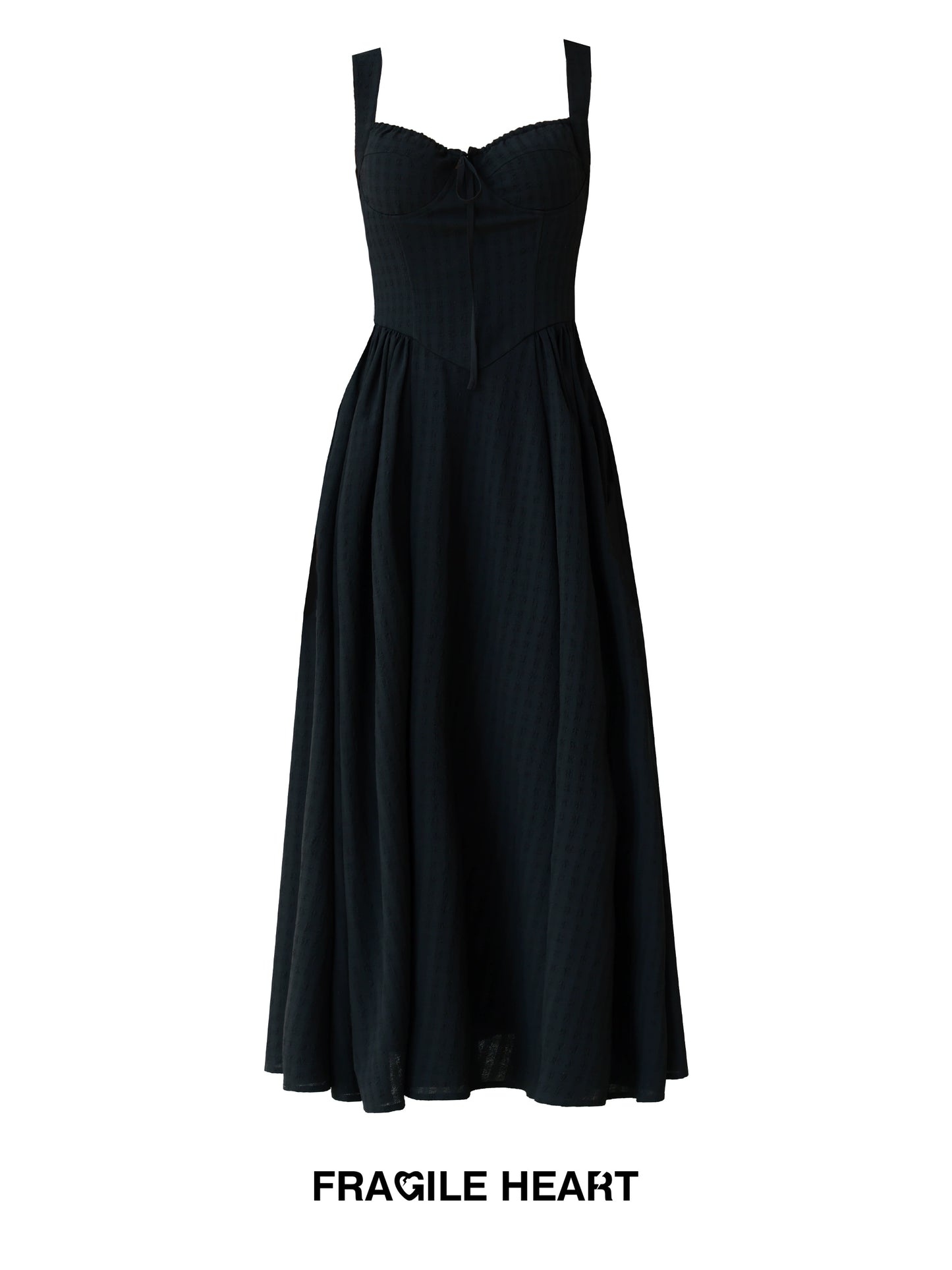 Breathable Elegant Long Dress With Built-In Bra Pads