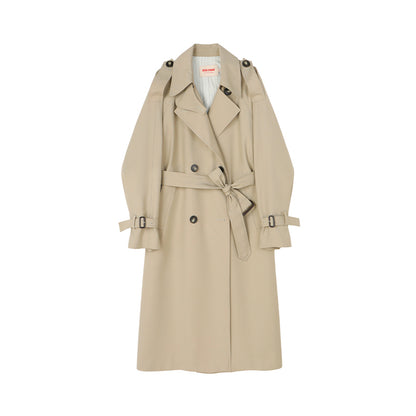 Classic Double-Breast Belted Trench Coat