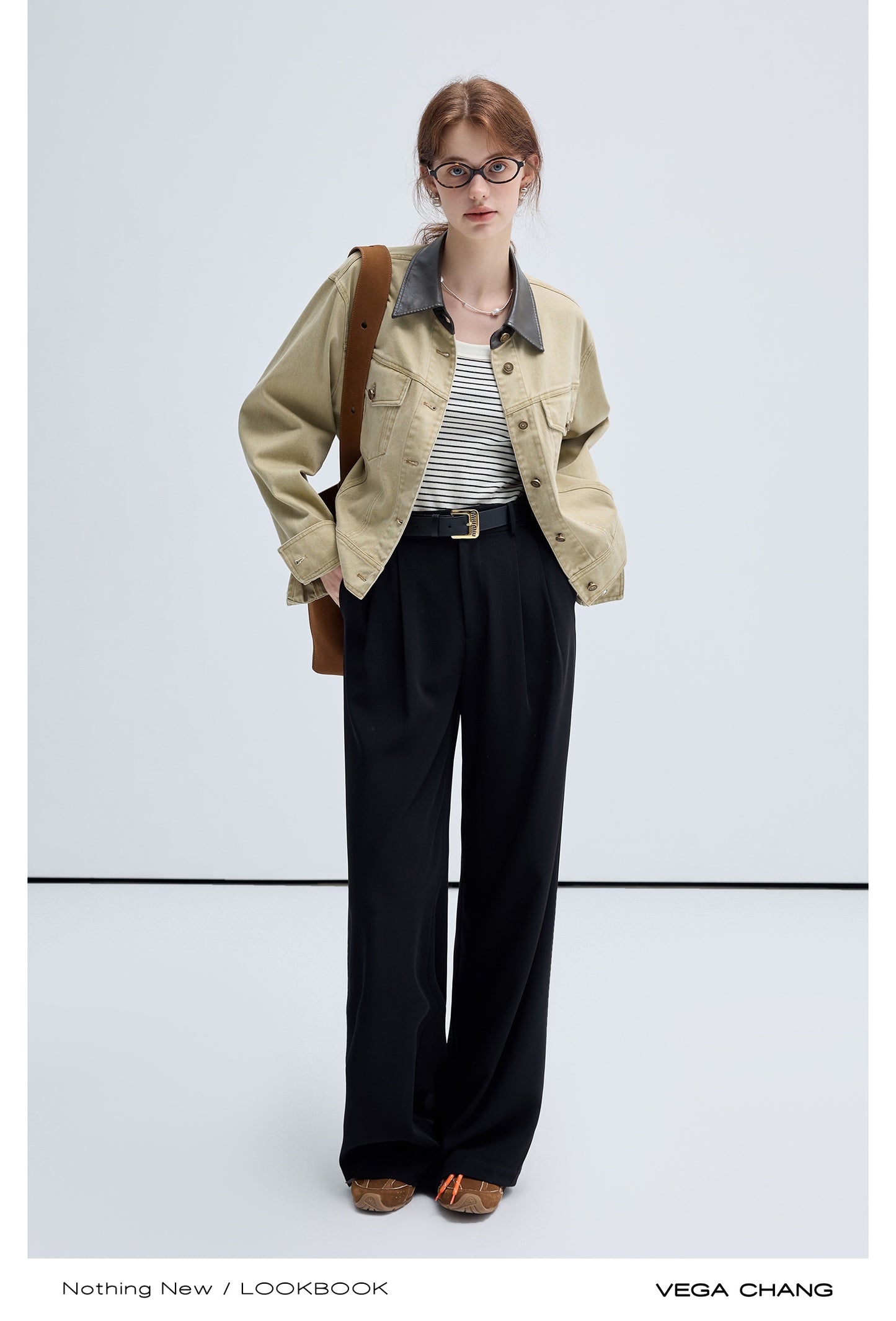 Open Collar Shirts And Straight Flowy Trousers