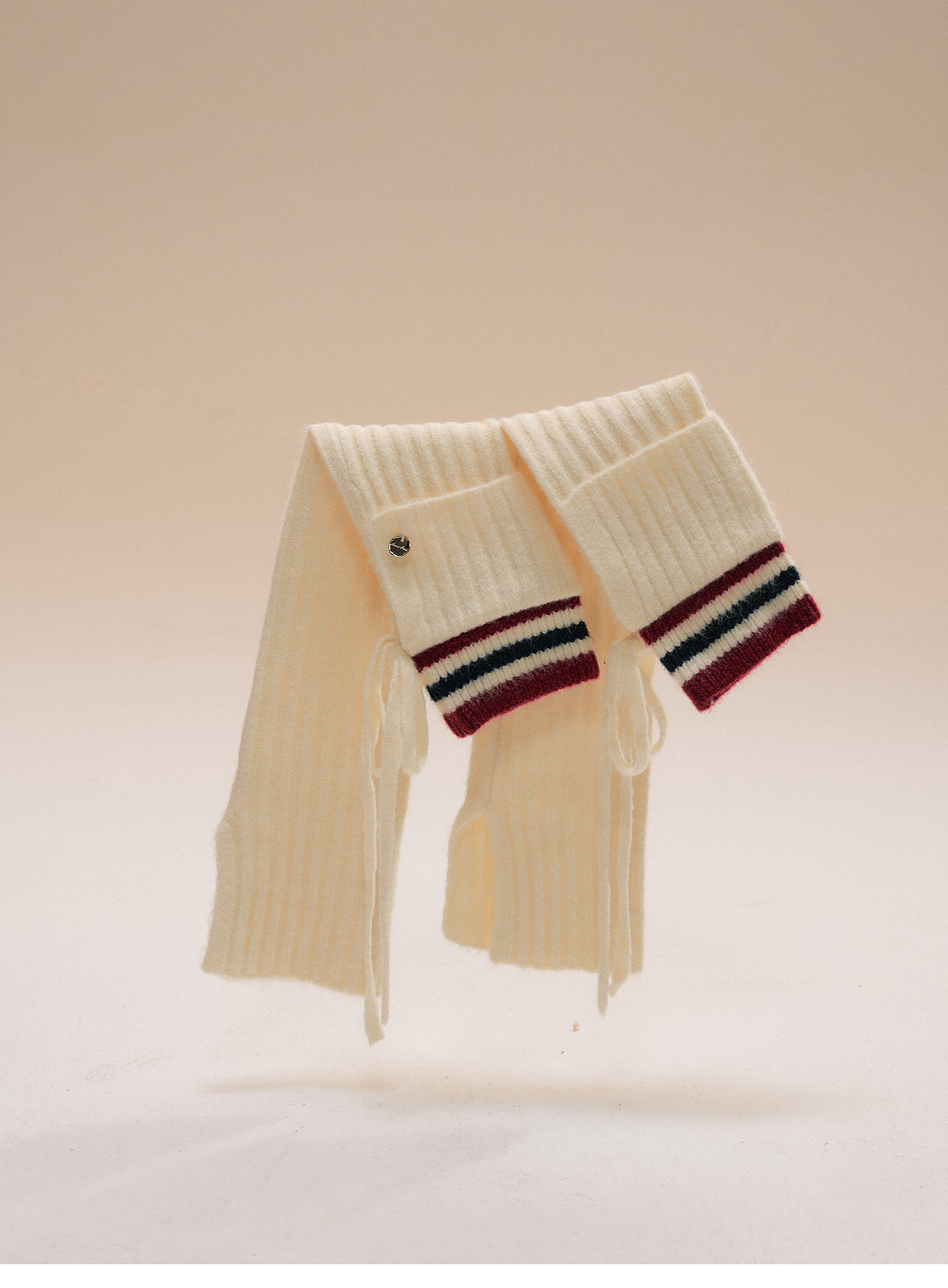 Varsity-Inspired Frilled Cardigan And Leg Warmers