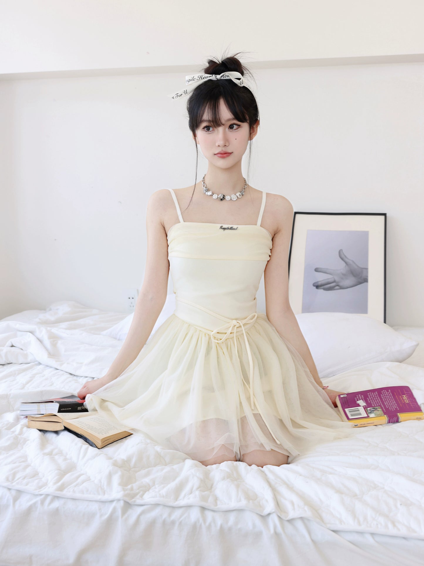 Casual Tutu-Style Ballerina Camisole Dress With Matching Top