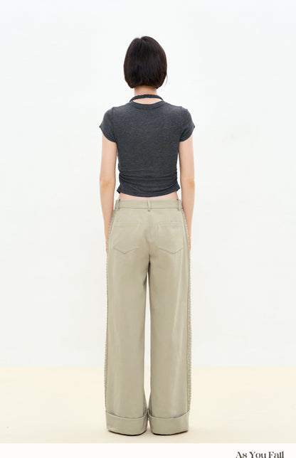 Braided Halter Layered T-Shirt