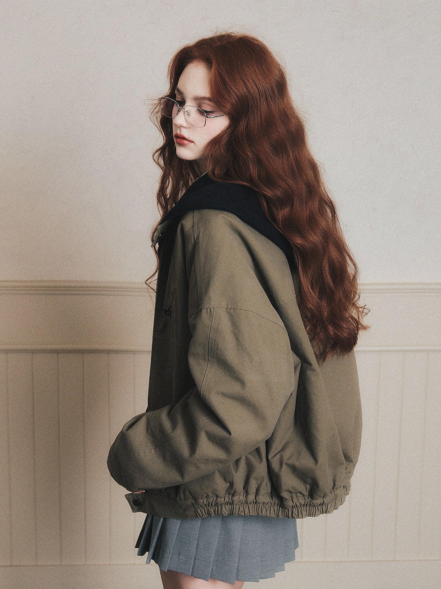 90S Style Quilted Workwear Short Jacket