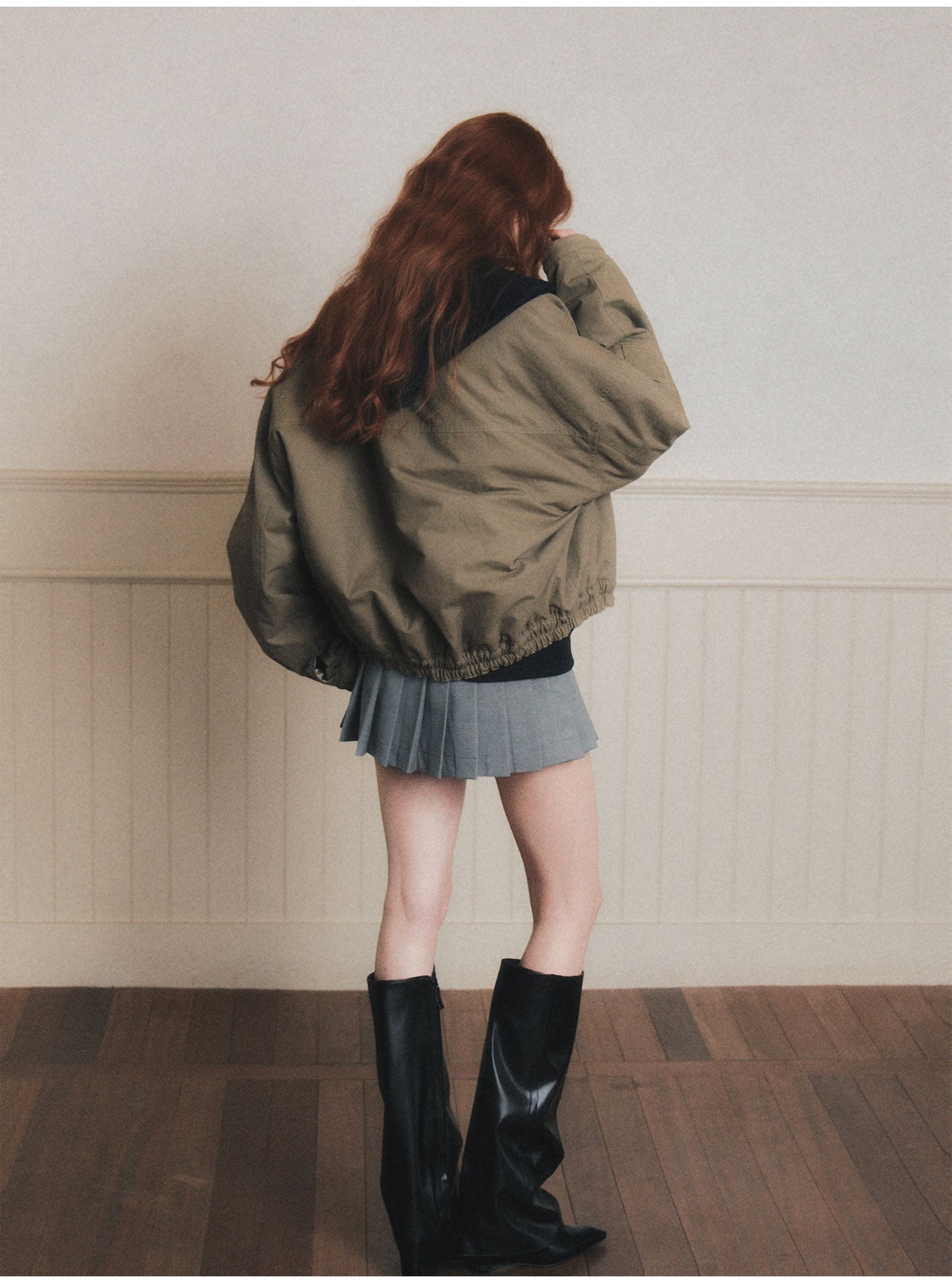 90S Style Quilted Workwear Short Jacket