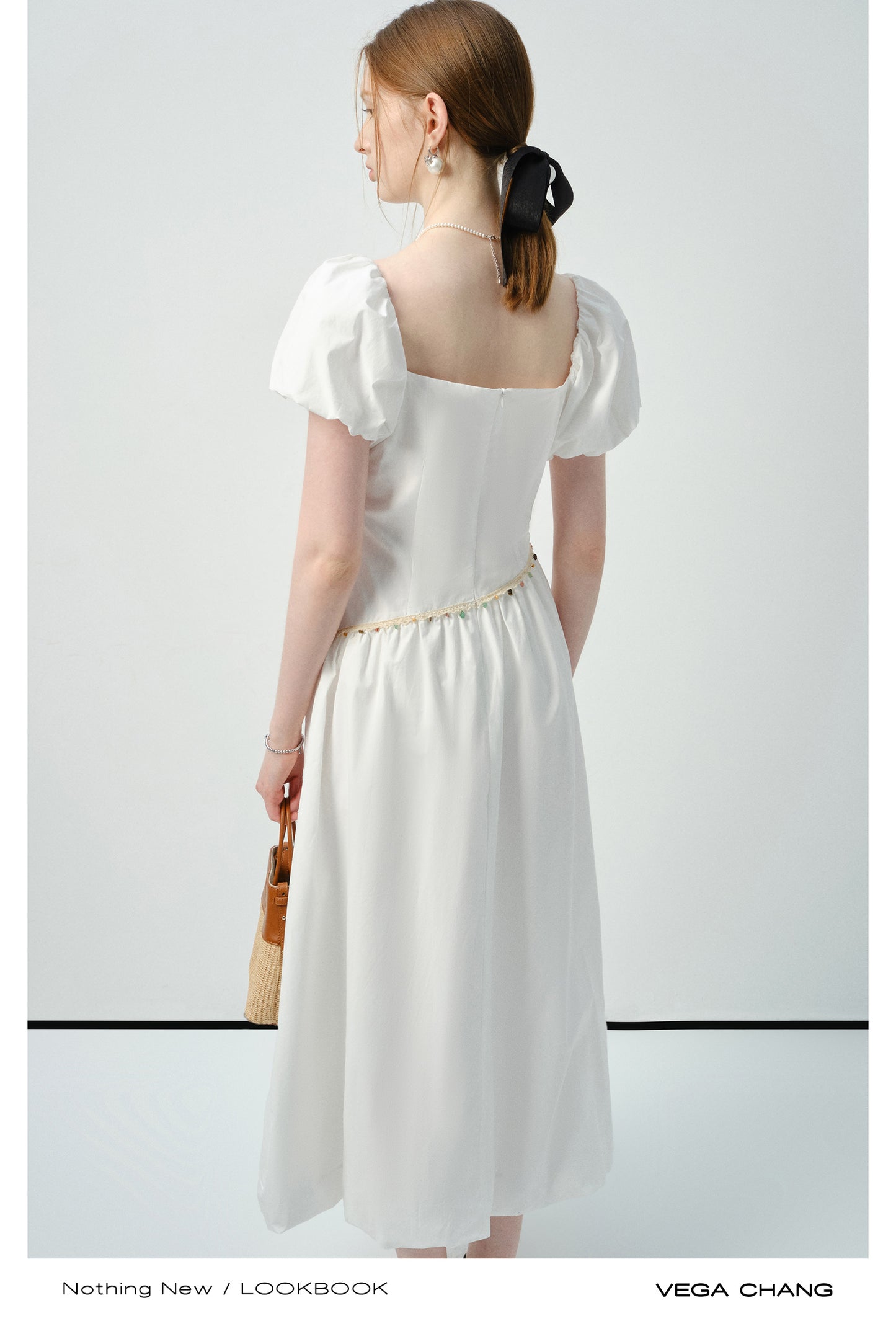 Asymmetric Waist Bubble-Hem Dress