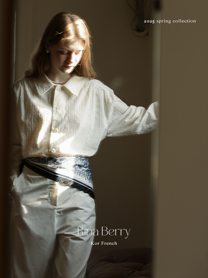 Floral-Embroidered Shirt