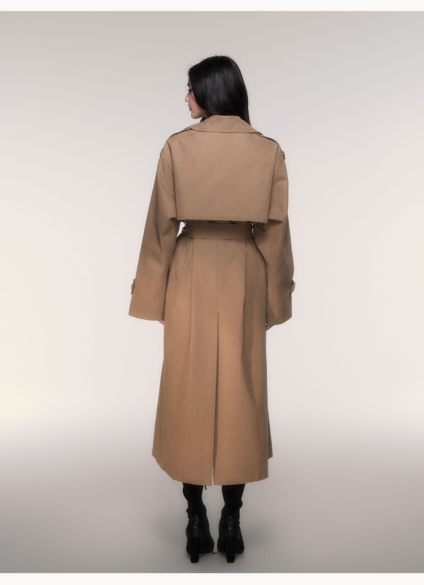 Classic Oversized Double-Breasted Trench Coat