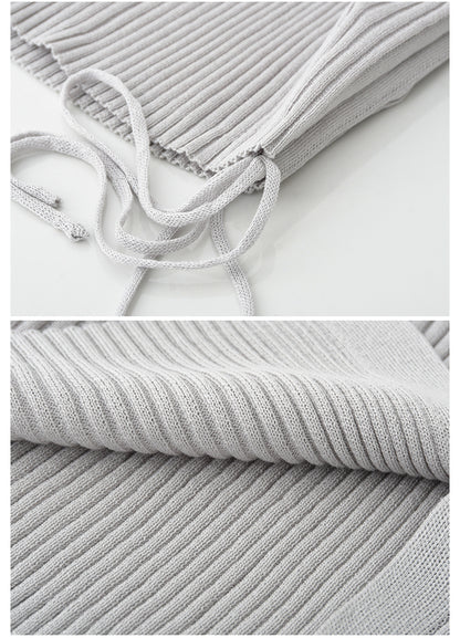 Half-Sleeve Rib Knit Top With Side Ruching