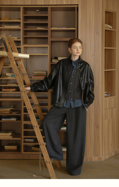 Chic Belted Wide-Leg Trousers With Pleats